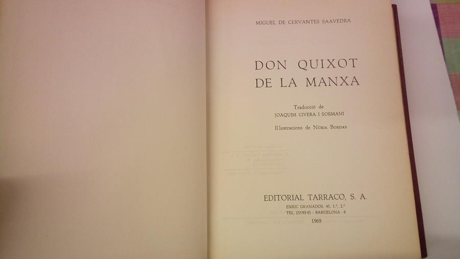 DON QUIXOT DE LA MANXA | 9999900154429 | Cervantes, Miguel | Llibres de Companyia - Libros de segunda mano Barcelona