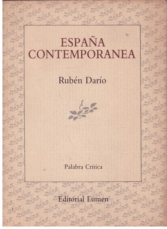 ESPAÑA CONTEMPORANEA | 9999900172959 | DARIO, RUBEN | Llibres de Companyia - Libros de segunda mano Barcelona