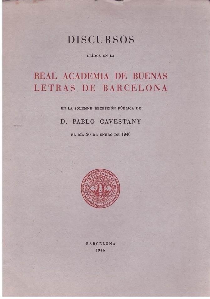 DISCURSOS | 9999900023305 | CAVESTANY, PABLO | Llibres de Companyia - Libros de segunda mano Barcelona