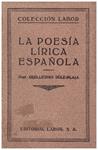 LA POESIA LIRICA ESPAÑOLA | 9999900042139 | Díaz-Plaja, Guillermo | Llibres de Companyia - Libros de segunda mano Barcelona