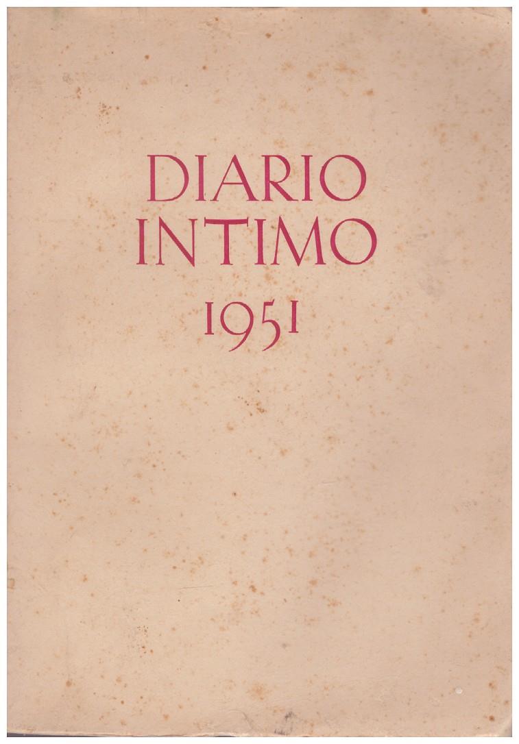 DIARIO ÍNTIMO 1951 | 9999900083064 | González-Ruano, César | Llibres de Companyia - Libros de segunda mano Barcelona