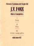 J. V. FOIX | 9999900230345 | Foix, J.V. | Llibres de Companyia - Libros de segunda mano Barcelona