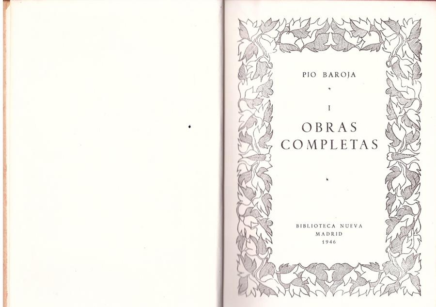 OBRAS COMPLETAS 8 VOLUMENES | 9999900190250 | BAROJA, PIO | Llibres de Companyia - Libros de segunda mano Barcelona
