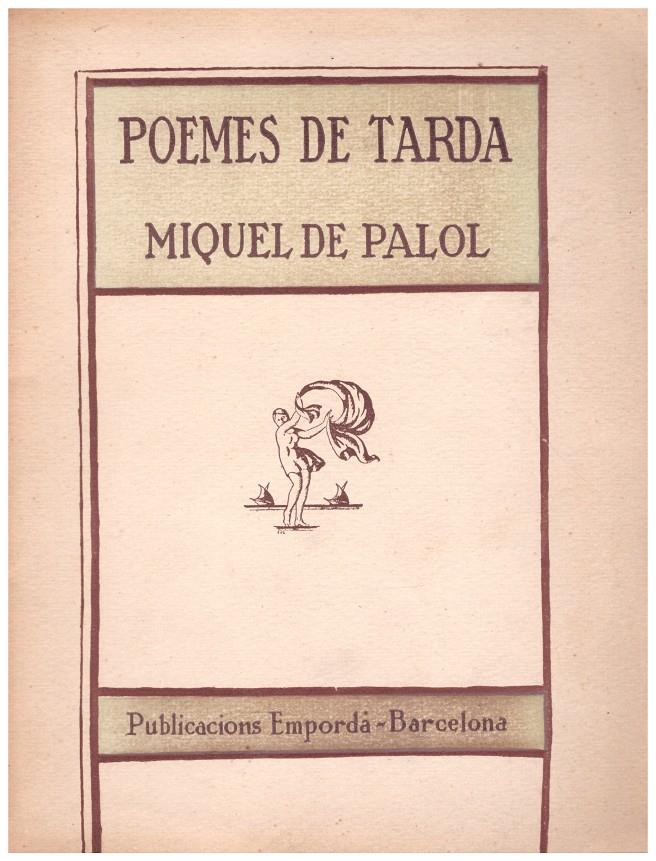 POEMES DE TARDA | 9999900189278 | Palol i Felip, Miquel de  | Llibres de Companyia - Libros de segunda mano Barcelona