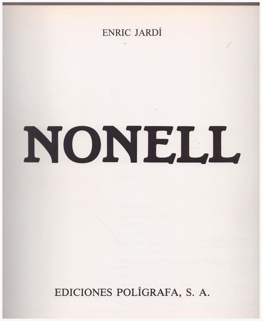 NONELL | 9999900191127 | Jardí, Enric | Llibres de Companyia - Libros de segunda mano Barcelona