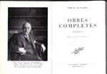 OBRES COMPLETES | 9999900227666 | Sagarra, Josep M. de | Llibres de Companyia - Libros de segunda mano Barcelona