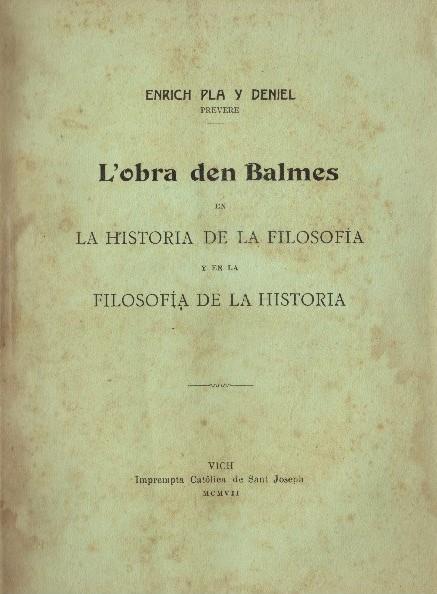 L'OBRA DEN BALMES | 9999900229165 | Pla y Deniel, Enrich | Llibres de Companyia - Libros de segunda mano Barcelona