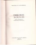 EMBLEMAS MORALES | 9999900226928 | Covarrubias de, Sebastian  | Llibres de Companyia - Libros de segunda mano Barcelona