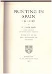 PRINTING IN SPAIN, 1501-1520. With a note on the early editions of the Celestina | 9999900070491 | Norton, F.J. | Llibres de Companyia - Libros de segunda mano Barcelona