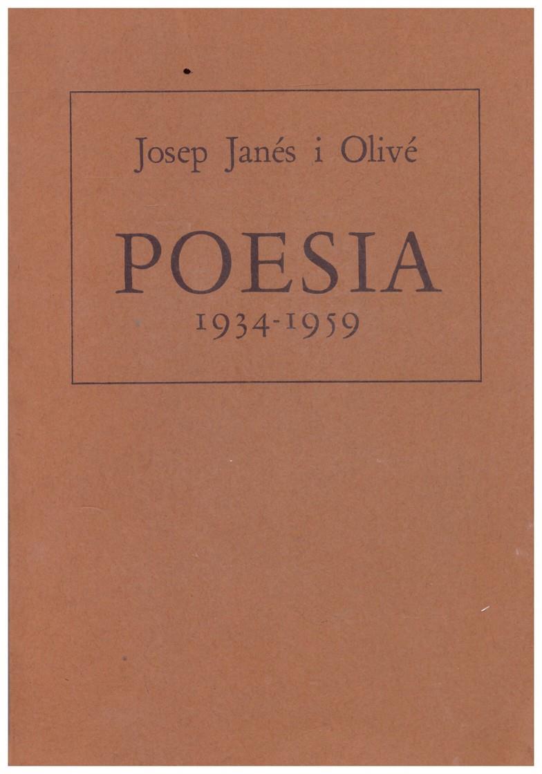 POESIA (1934 - 1959) | 9999900045581 | Janés i Olivé, Josep | Llibres de Companyia - Libros de segunda mano Barcelona