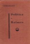 POLÍTIVA DE BALMES | 9999900229127 | Raventós, Jaume. | Llibres de Companyia - Libros de segunda mano Barcelona