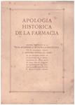 APOLOGÍA HISTÓRICA DE LA FARMACIA | 9999900132755 | Novellas y Roig, Antonio | Libros antiguos y de segunda mano con historia
