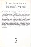 DE TRIUNFOS Y PENAS | 9999900233377 | Ayala, Francisco | Llibres de Companyia - Libros de segunda mano Barcelona