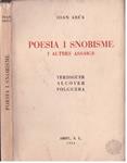 POESIA I SNOBISME | 9999900226539 | Arús, Joan | Llibres de Companyia - Libros de segunda mano Barcelona