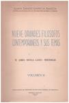 NUEVE GRANDES FILOSOFOS CONTEMPORANEOS Y SUS TEMAS 2 VOLUMENES | 9999900234749 | Garcia Bacca, Juan David | Llibres de Companyia - Libros de segunda mano Barcelona