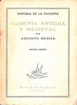 Filosofía antigua y medieval | 9999900240528 | Messer, Augusto | Libros antiguos y de segunda mano con historia