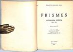 PRISMES. ANTOLOGIA POETICA 1924-1931. NOVA EDICIÓ | 9999900240986 | Sánchez Juan, Sebastià | Libros antiguos y de segunda mano con historia