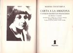 CARTA A LA AMAZONA Y OTROS ESCRITOS FRANCESES | 9999900226508 | Tsvietáieva. Marina | Llibres de Companyia - Libros de segunda mano Barcelona