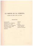 ES NIRVIS DE SA NEBODA | 9999900217476 | Tous i Maroto, Josep Mª | Llibres de Companyia - Libros de segunda mano Barcelona