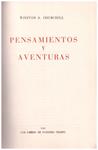 PENSAMIENTOS Y AVENTURAS | 9999900130553 | Churchill, Winston S | Llibres de Companyia - Libros de segunda mano Barcelona
