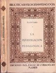 LA INVESTIGACION PEDAGOGICA  | 9999900227482 | Planchard, Emile | Llibres de Companyia - Libros de segunda mano Barcelona