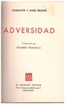 ADVERSIDAD | 9999900137156 | Brontë, Charlotte y Anne | Llibres de Companyia - Libros de segunda mano Barcelona