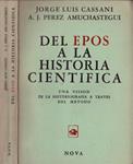 DEL EPOS A LA HISTORIA CIENIFICA | 9999900228328 | Cassani, Jorge Luis y Amuchastegui, A. J. Perez | Llibres de Companyia - Libros de segunda mano Barcelona