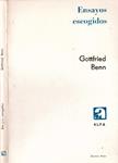 ENSAYOS ESCOGIDOS | 9999900232837 | Benn, Gottfried | Llibres de Companyia - Libros de segunda mano Barcelona