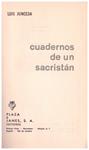 CUADERNOS DE UN SACRISTÁN | 9999900127584 | Junceda, Luis | Llibres de Companyia - Libros de segunda mano Barcelona