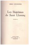 LES LLÁGRIMES DE SANT LLORENÇ | 9999900079975 | Corominas, Pere | Llibres de Companyia - Libros de segunda mano Barcelona