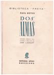 DOS ALMAS | 9999900220278 | Heyse, Paul | Llibres de Companyia - Libros de segunda mano Barcelona
