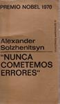 NUNCA COMETEMOS ERRORES | 9999900229431 | Solzhenitsin, Alexandr. | Llibres de Companyia - Libros de segunda mano Barcelona