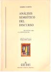 ANÁLISIS SEMIÓTICO DEL DISCURSO | 9999900226959 | Courtés, Joseph | Llibres de Companyia - Libros de segunda mano Barcelona