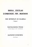EXCURSIONISME: ORIENTACIÓ. MARXA PEL PARC MUNICIPAL DE COLLSEROLA. (TIBIDABO) | 9999900158038 | Camp I Permanyer, Joan. | Llibres de Companyia - Libros de segunda mano Barcelona