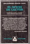 EL OFICIO DEL LECTOR | 9999900234145 | Sanin Cano,  Baldomero | Llibres de Companyia - Libros de segunda mano Barcelona