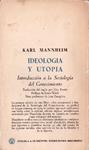 IDEOLOGIA Y UTOPIA | 9999900227284 | Mannheim, Karl | Llibres de Companyia - Libros de segunda mano Barcelona