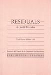 RESIDUALS | 9999900033021 | Teixidor, Jordi | Llibres de Companyia - Libros de segunda mano Barcelona