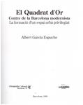 EL QUADRAT D'OR. Centre de la Barcelona modernista | 9999900126570 | Garcia Espuche, Albert | Llibres de Companyia - Libros de segunda mano Barcelona
