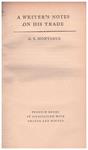 A WRITER'S NOTES ON HIS TRADE | 9999900041866 | Montague, C. E | Llibres de Companyia - Libros de segunda mano Barcelona