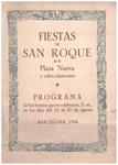 FIESTAS DE SAN ROQUE DE LA PLAZA NUEVA Y CALLES ADYACENTES. BARCELONA | 9999900214857 | Llibres de Companyia - Libros de segunda mano Barcelona