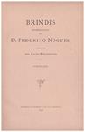 BRINDIS PRONUNCIADOS POR D. FEDERICO NOGUÉS, DIRECTOR DEL LICEO POLÍGLOTA | 9999900121353 | Nogués, Federico. | Llibres de Companyia - Libros de segunda mano Barcelona