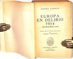 EUROPA EN DELIRIO 1934. (WAHN-EUROPA 1934) | 9999900240436 | Gobsch, Hanns | Llibres de Companyia - Libros de segunda mano Barcelona