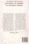 QUEVEDO Y SU TIEMPO: LA AGUDEZA VERBAL | 9999900223347 | Chevalier, Maxime | Llibres de Companyia - Libros de segunda mano Barcelona