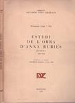 ESTUDI DE L'OBRA D'ANNA RUBIÉS | 9999900233483 | Costa i Via, Montserrat  | Llibres de Companyia - Libros de segunda mano Barcelona
