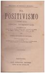 EL POSITIVISMO | 9999900055252 | Estasén y Cortada, Pedro | Llibres de Companyia - Libros de segunda mano Barcelona
