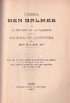 L'OBRA DEN BALMES | 9999900229165 | Pla y Deniel, Enrich | Llibres de Companyia - Libros de segunda mano Barcelona