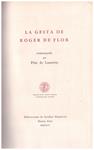 LA GESTA DE ROGER DE FLOR | 9999900117547 | Lusarreta, Pilar de | Llibres de Companyia - Libros de segunda mano Barcelona