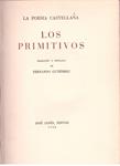 LOS PRIMITIVOS LA POESIA CASTELLANA | 9999900178340 | SELECCION Y PROLOGO FERNANDO GUTIERREZ | Llibres de Companyia - Libros de segunda mano Barcelona