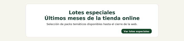 Promoción de cierre · Lotes temáticos hasta el 31/12/2025 | Libros antiguos y de segunda mano con historia