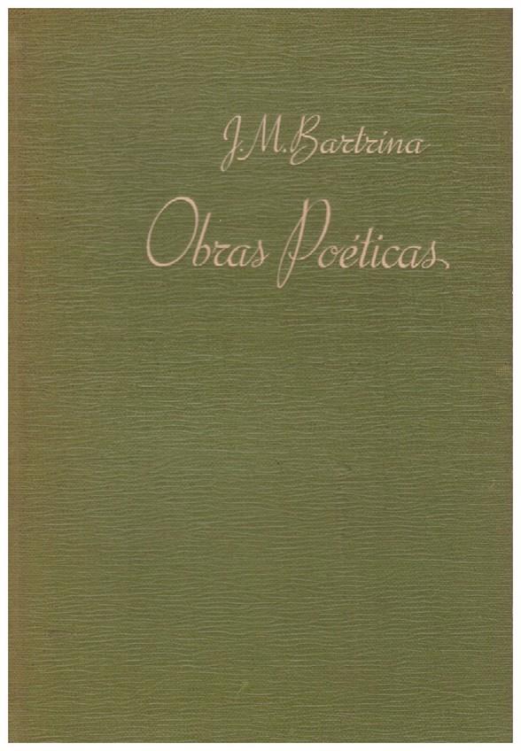 OBRAS POÉTICAS | 9999900181852 | Bartrina, Joaquín Mª | Llibres de Companyia - Libros de segunda mano Barcelona